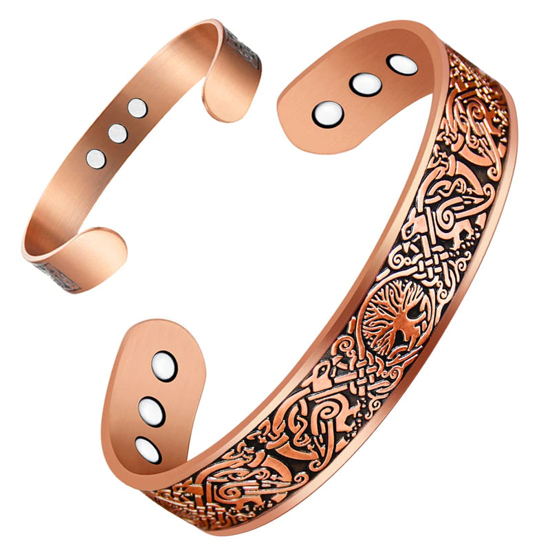 Retro Pattern Copper Bracelet
