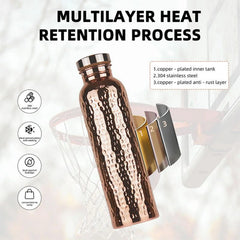 Insulated Copper Water Bottle Portable